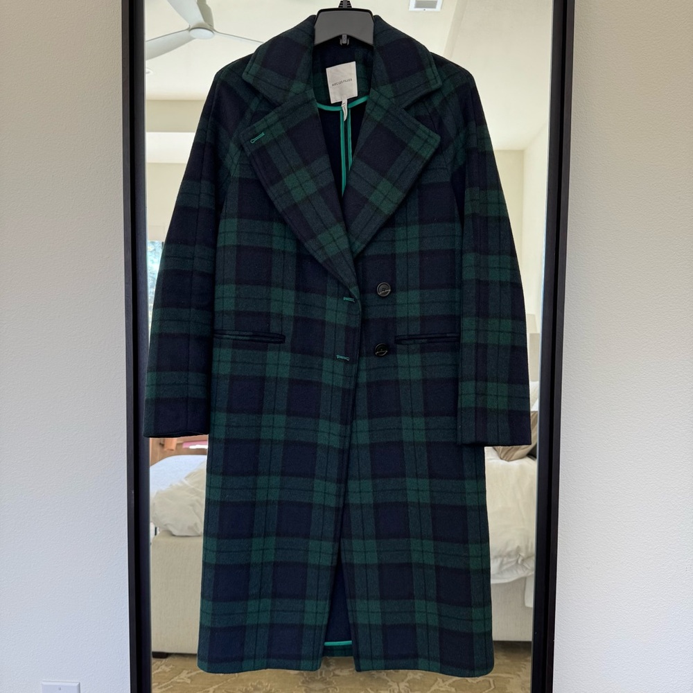 Avec Les Filles Plaid Coat